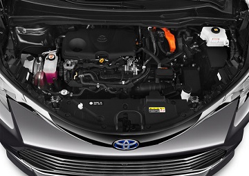Apariencia del motor Toyota Sienna 2021 disponible en Wyatt Johnson Toyota
