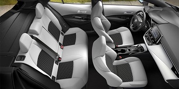 Interior appearance of the 2021 Toyota Corolla Hatchback available at Wyatt Johnson Toyota