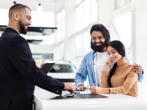 Happy Customers visiting our Toyota Dealership near Nashville.