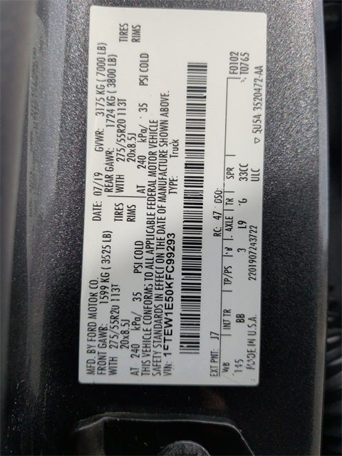 2019 Ford F-150 Platinum