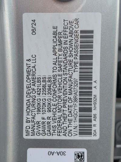 2024 Honda Accord EX