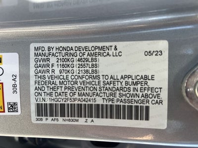 2023 Honda Accord Hybrid Sport
