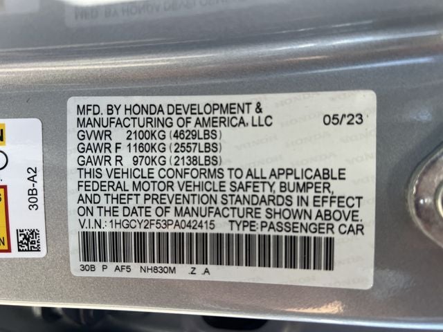 2023 Honda Accord Hybrid Sport