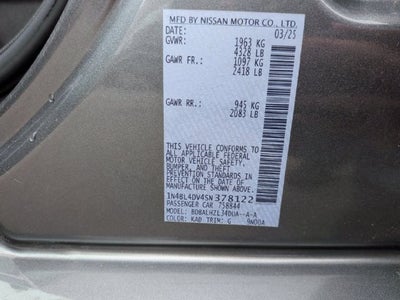 2025 Nissan Altima 2.5 SV