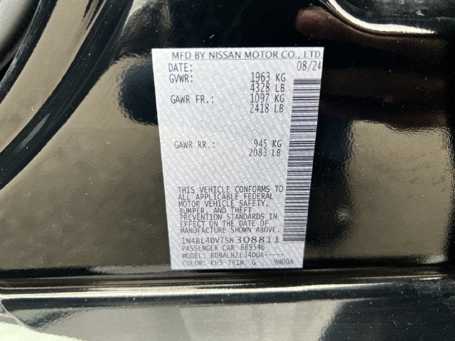 2025 Nissan Altima 2.5 SV