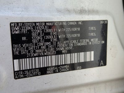 2020 Toyota RAV4 Hybrid XSE