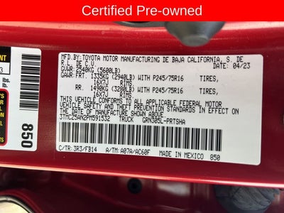 2023 Toyota Tacoma SR V6