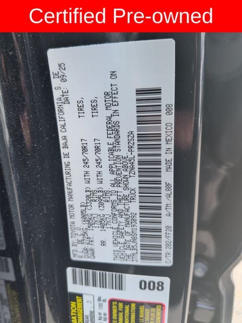 2025 Toyota Tacoma SR5