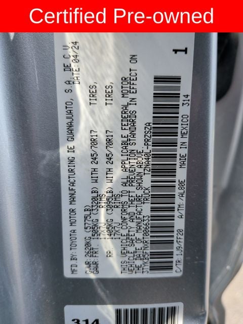 2024 Toyota Tacoma SR5