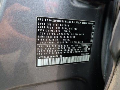 2019 Volkswagen Tiguan 2.0T S