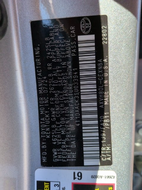 2025 Toyota Camry LE