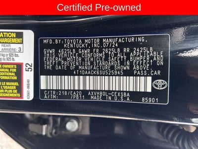 2025 Toyota Camry SE
