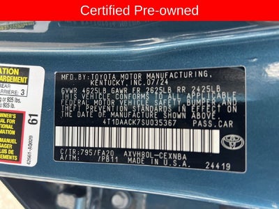 2025 Toyota Camry LE