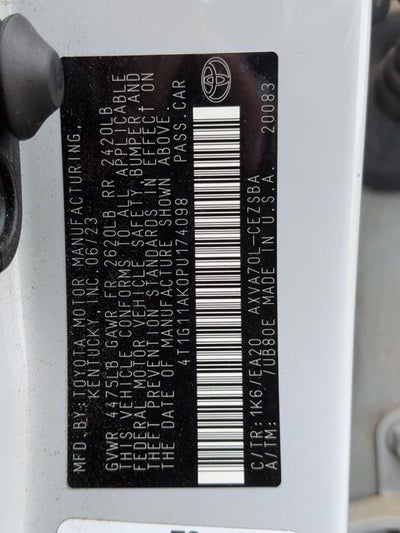 2023 Toyota Camry SE