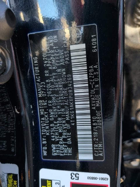 2023 Toyota Camry XSE