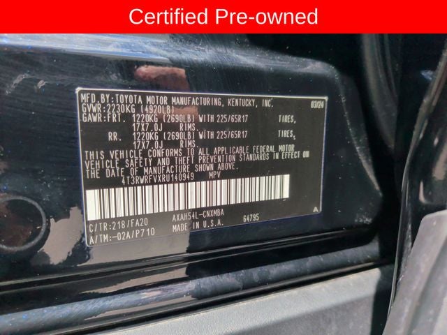 2024 Toyota RAV4 Hybrid XLE