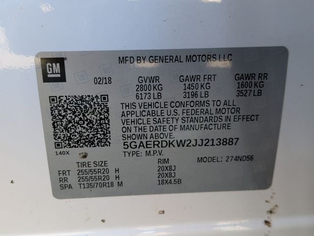 2018 Buick Enclave Avenir