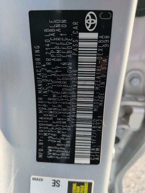 2024 Toyota Corolla LE