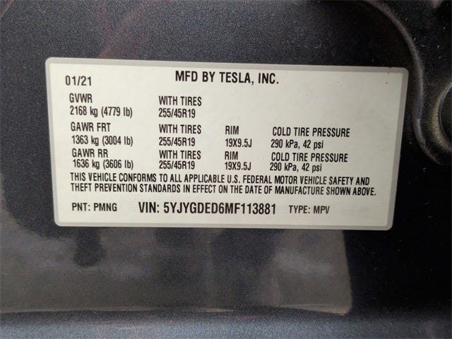 2021 Tesla Model Y Standard Range