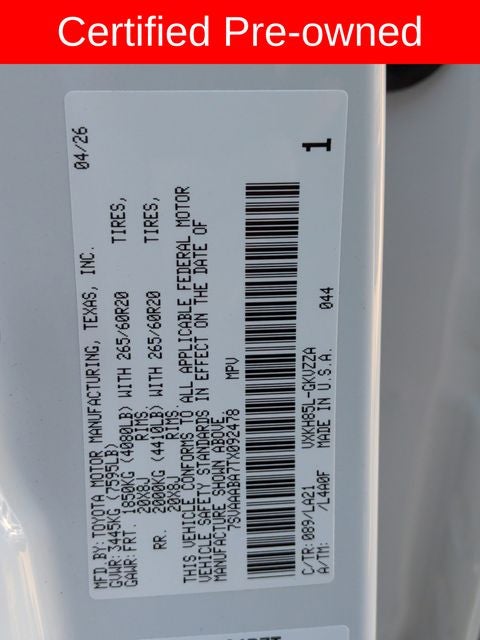 2026 Toyota Sequoia Platinum