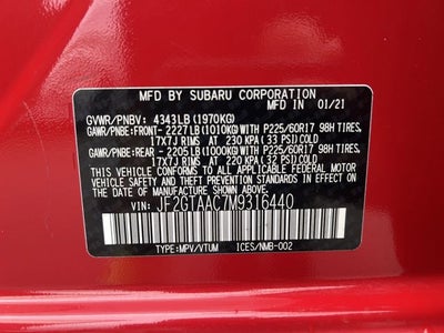 2021 Subaru Crosstrek Base
