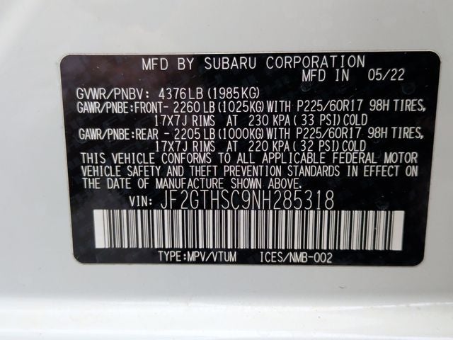 2022 Subaru Crosstrek Sport