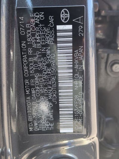 2014 Toyota Prius c Two