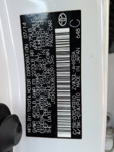 2014 Toyota Prius Three