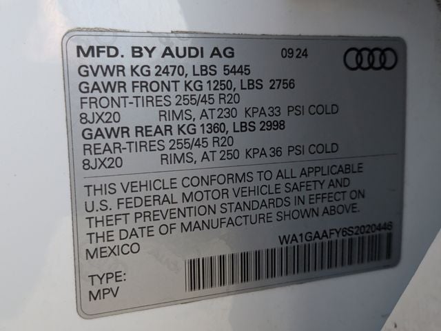 2025 Audi Q5 45 S line Premium quattro