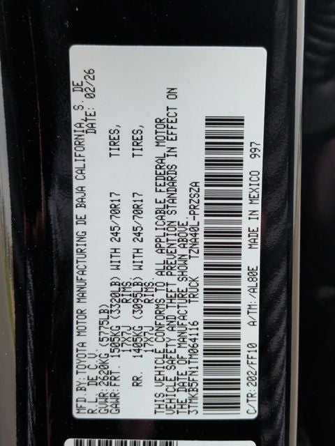 2026 Toyota Tacoma SR5