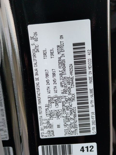 2026 Toyota Tacoma SR5