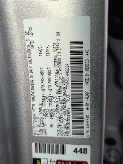 2026 Toyota Tacoma SR5