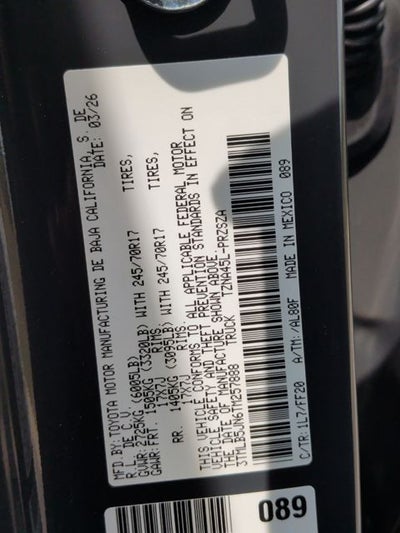 2026 Toyota Tacoma SR5