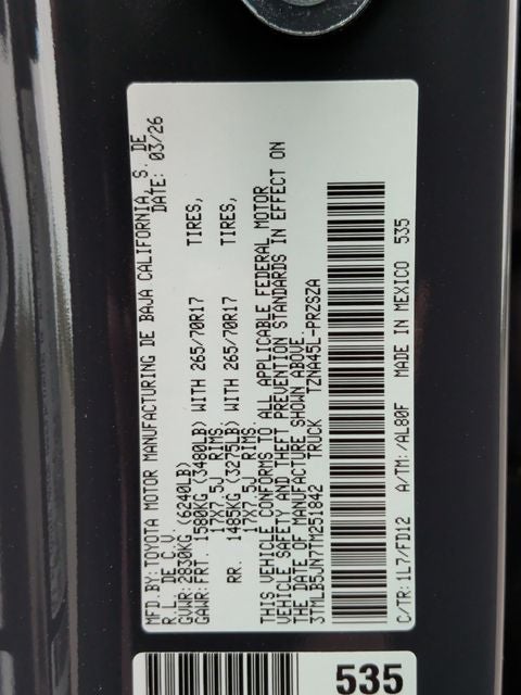 2026 Toyota Tacoma TRD Off-Road