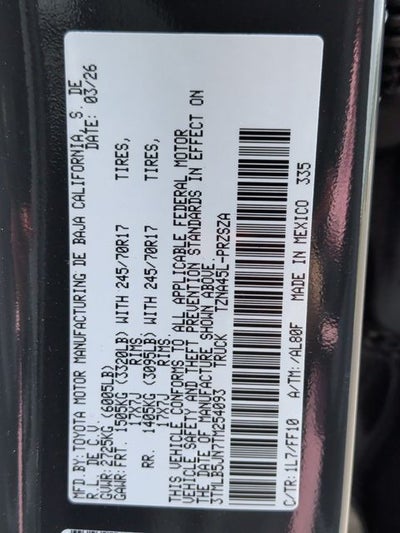 2026 Toyota Tacoma SR5