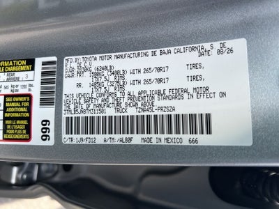 2026 Toyota Tacoma TRD Off-Road