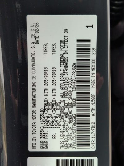 2026 Toyota Tacoma i-FORCE MAX Tacoma TRD Off-Road