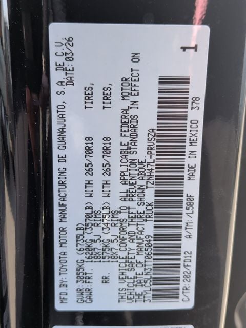 2026 Toyota Tacoma i-FORCE MAX Tacoma TRD Off-Road