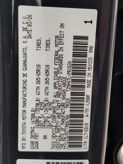 2026 Toyota Tacoma i-FORCE MAX Tacoma Limited