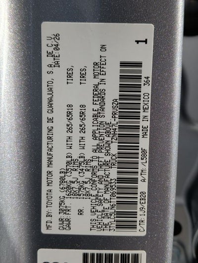 2026 Toyota Tacoma i-FORCE MAX Tacoma Limited