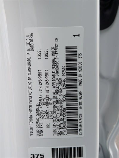 2026 Toyota Tacoma SR