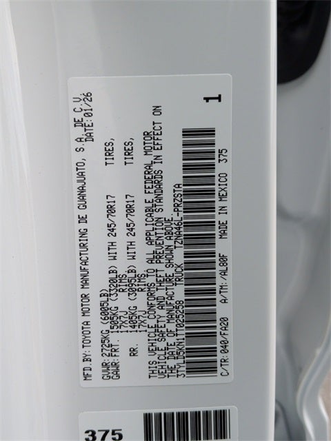 2026 Toyota Tacoma SR