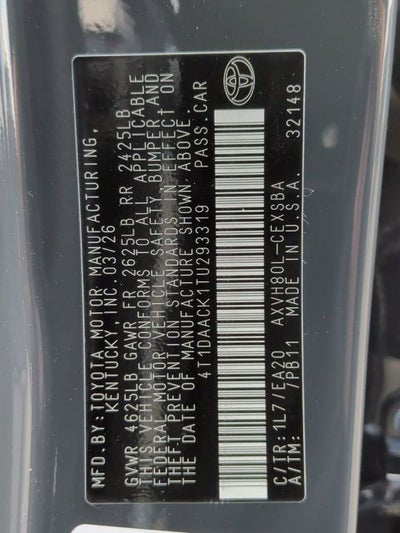 2026 Toyota Camry SE