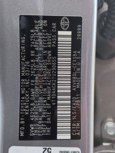 2026 Toyota Camry SE