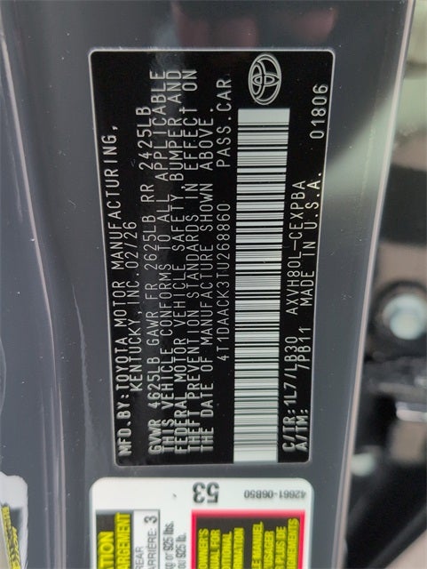 2026 Toyota Camry XSE