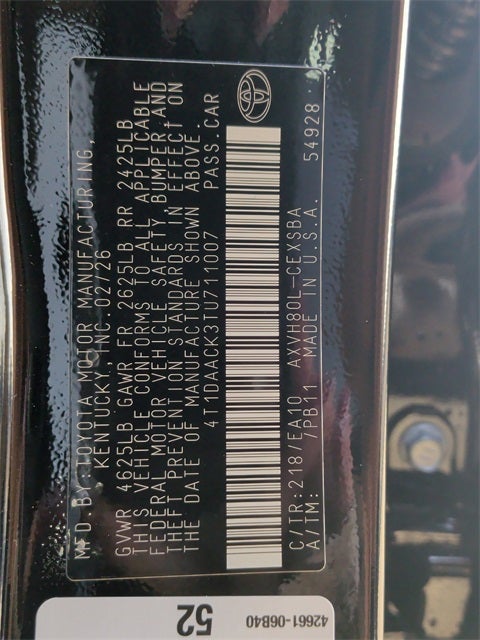 2026 Toyota Camry SE