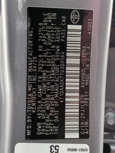2026 Toyota Camry XSE
