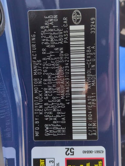 2026 Toyota Camry SE