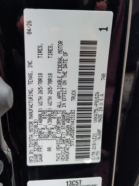 2026 Toyota Tundra SR5