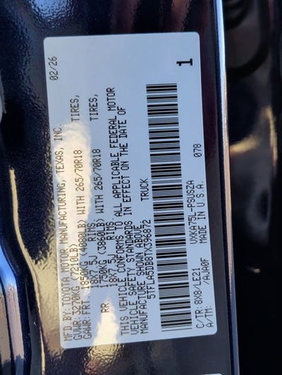 2026 Toyota Tundra SR5